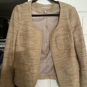 Banana Republic Tan Textured Blazer